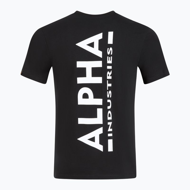 Alpha Industries Herren-T-Shirt Backprint schwarz 2