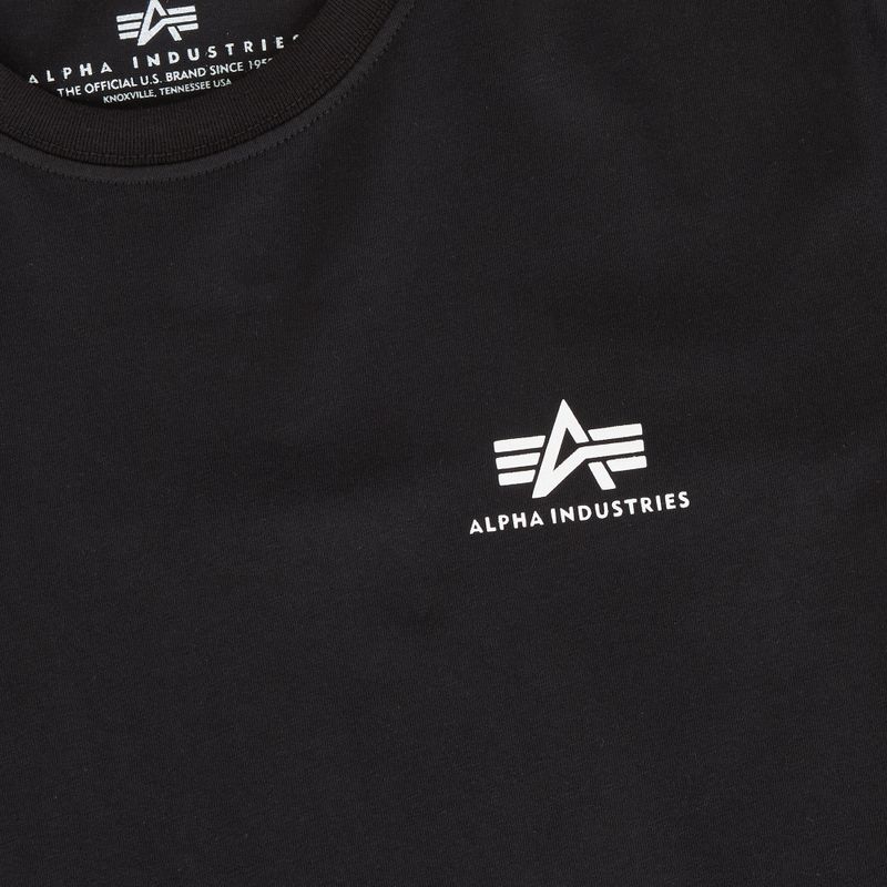 Alpha Industries Herren-T-Shirt Backprint schwarz 3
