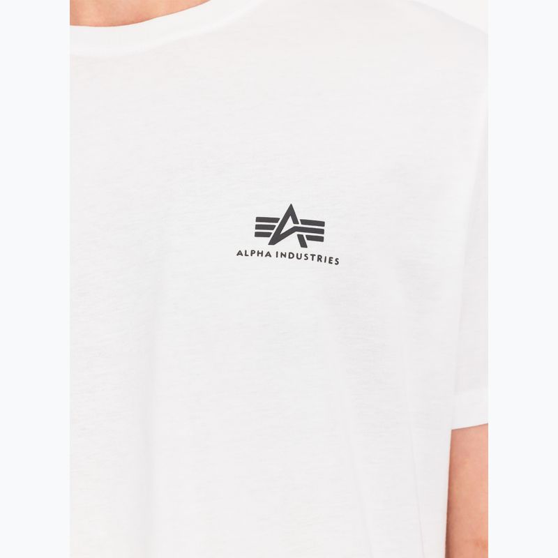 Alpha Industries Herren-T-Shirt Backprint weiß 6