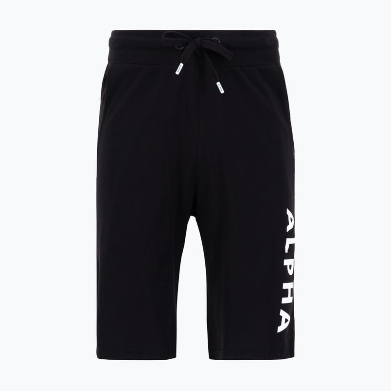 Herren Alpha Industries Jersey Short schwarz