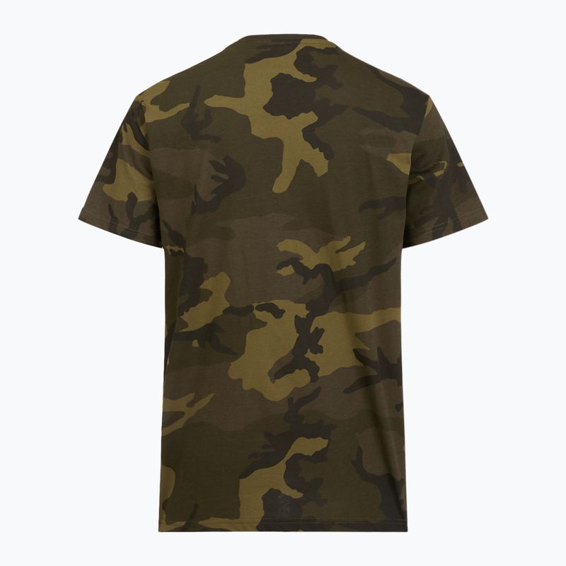 Herren Alpha Industries Basic Camo oliv getarntes Poloshirt 4