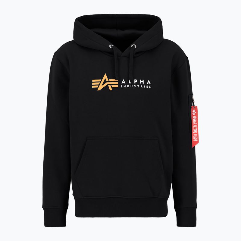 Alpha Industries Herren Sweatshirt Alpha Label schwarz