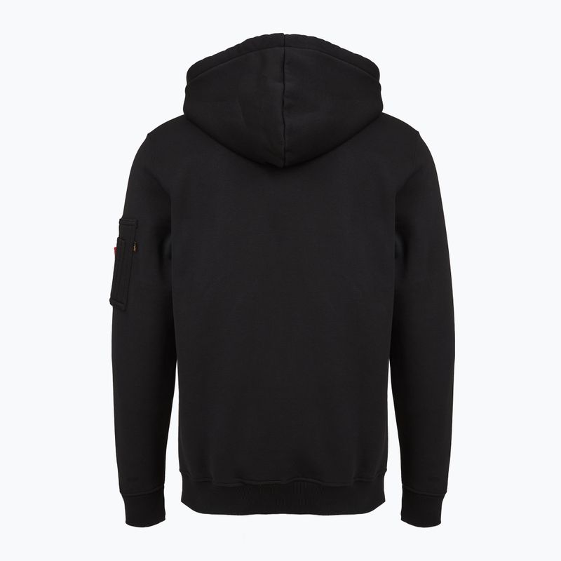 Alpha Industries Herren Sweatshirt Alpha Label schwarz 2