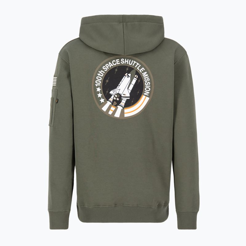 Alpha Industries Herren Space Shuttle Sweatshirt dunkel oliv 2