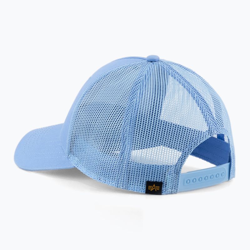 Herren Alpha Industries Basic Trucker Baseballkappe hellblau 2