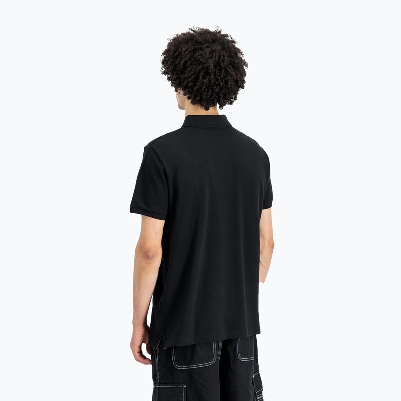 Herren Alpha Industries Basic Polo Small Logo T-Shirt schwarz 3