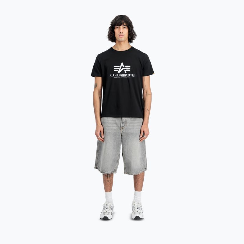 Alpha Industries Herren Basic T Shirts (2 Stück) schwarz 2