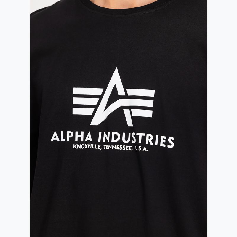 Alpha Industries Herren Basic T Shirts (2 Stück) schwarz 6