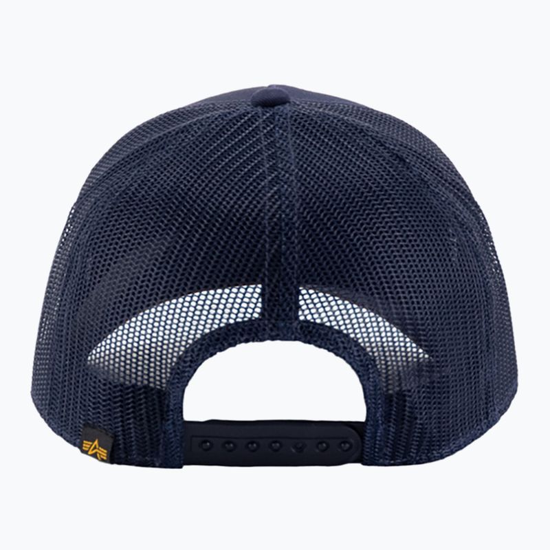 Herren Alpha Industries Label Trucker Baseballmütze rep.blau 2