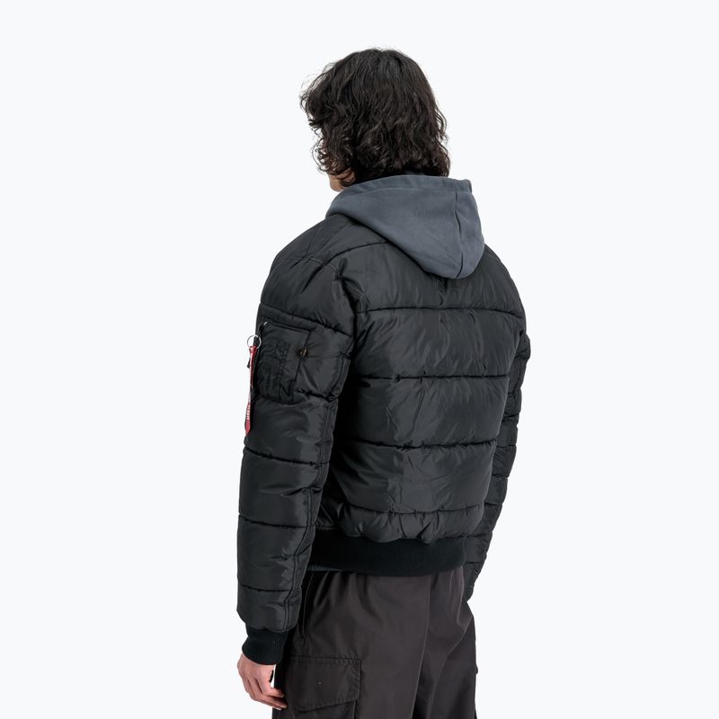 Herren Alpha Industries MA-1 Puffer Bomberjacke schwarz 3