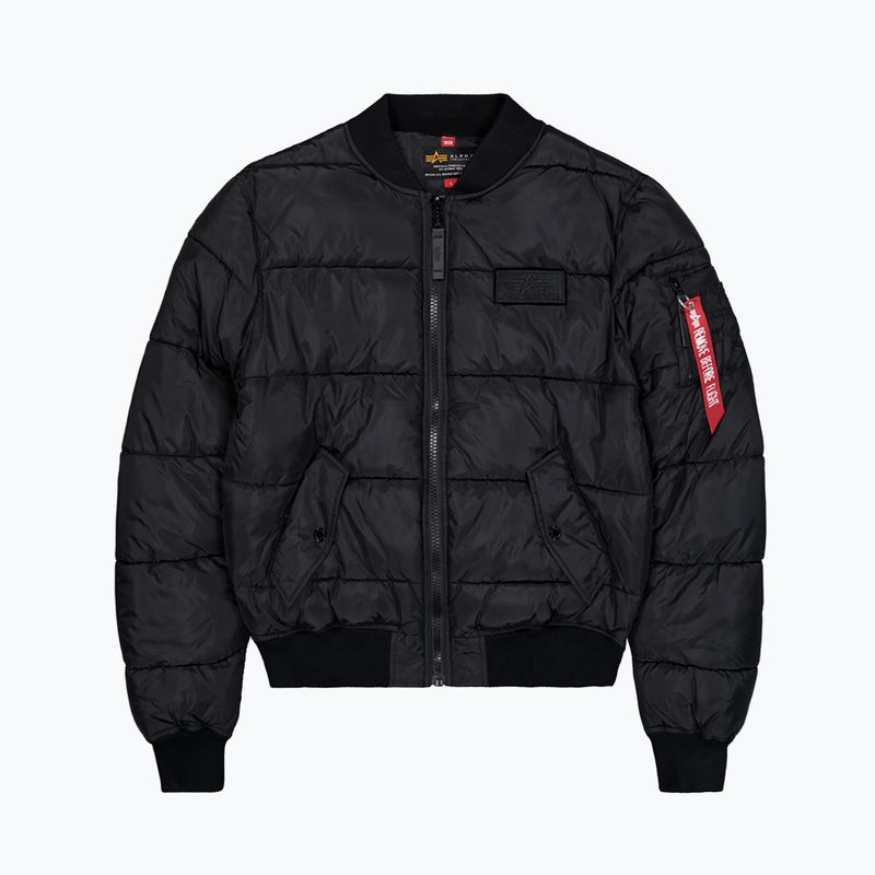 Herren Alpha Industries MA-1 Puffer Bomberjacke schwarz 7