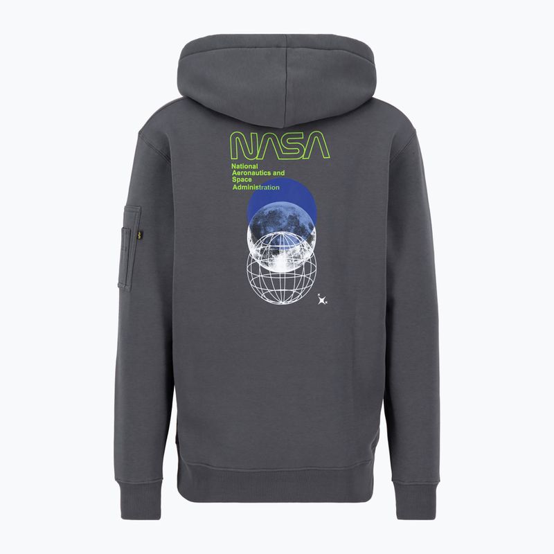 Alpha Industries NASA Orbit vintage grau Herren Sweatshirt 2