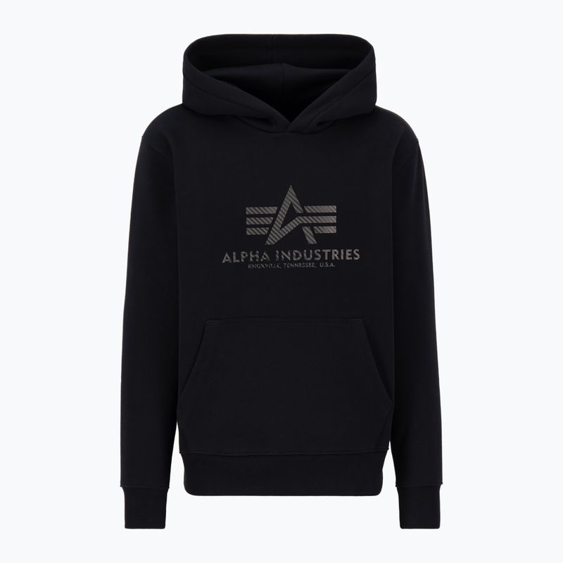 Herren Alpha Industries Basic Carbon Hoody schwarz 3