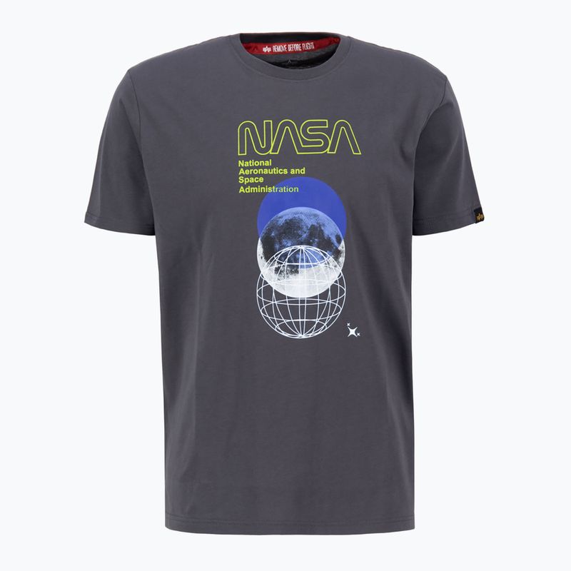 Alpha Industries NASA Orbit T Jahrgang grau Männer-T-Shirt 3