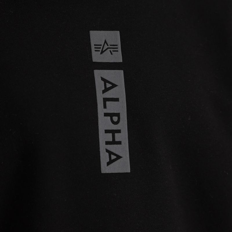 Herren Alpha Industries Reflective Print Pullover schwarz 6