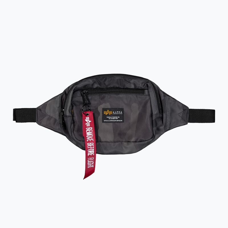 Alpha Industries Nierentasche Crew camo schwarz camo