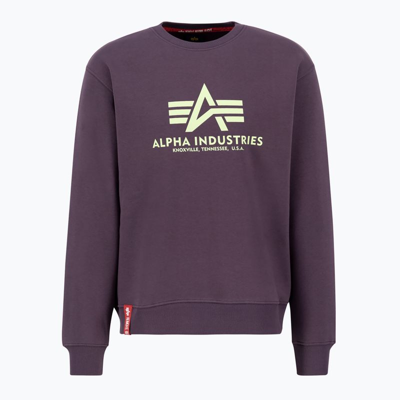 Alpha Industries Herren Sweatshirt Basic Pflaume