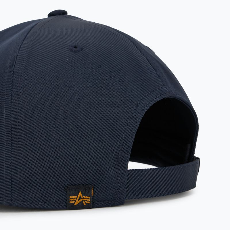 Alpha Industries Herren Metal Label Rep blau/chrom Baseballkappe 4