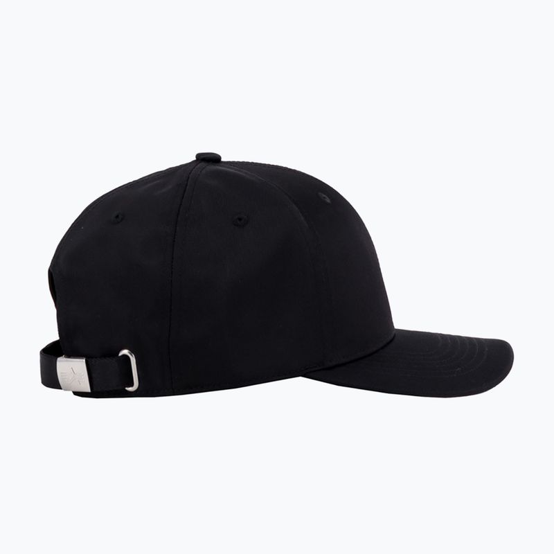 Alpha Industries Metal Label Rep schwarz/metallsilberne Baseballkappe 3