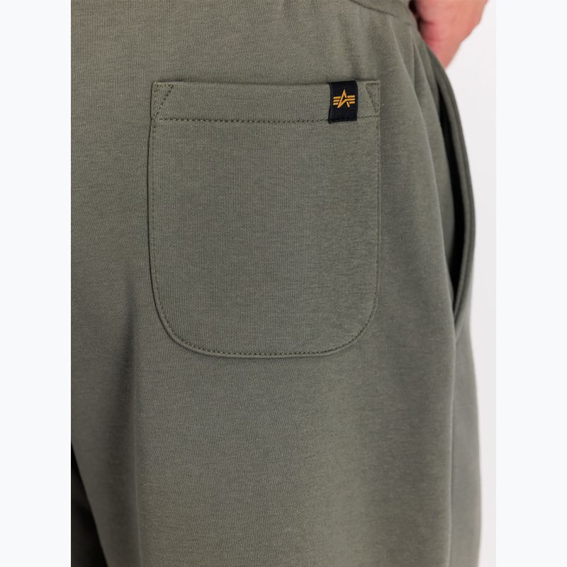 Herren Alpha Industries Basic Small Logo II dunkel oliv Shorts 7
