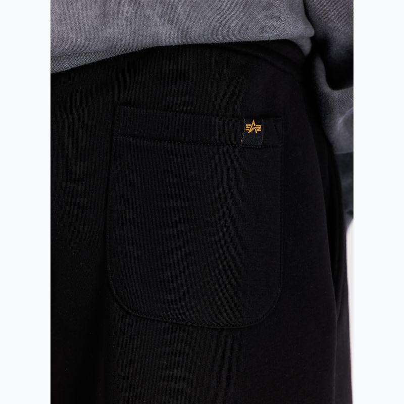 Herren Alpha Industries Basic Small Logo II Jogger Hose schwarz 7