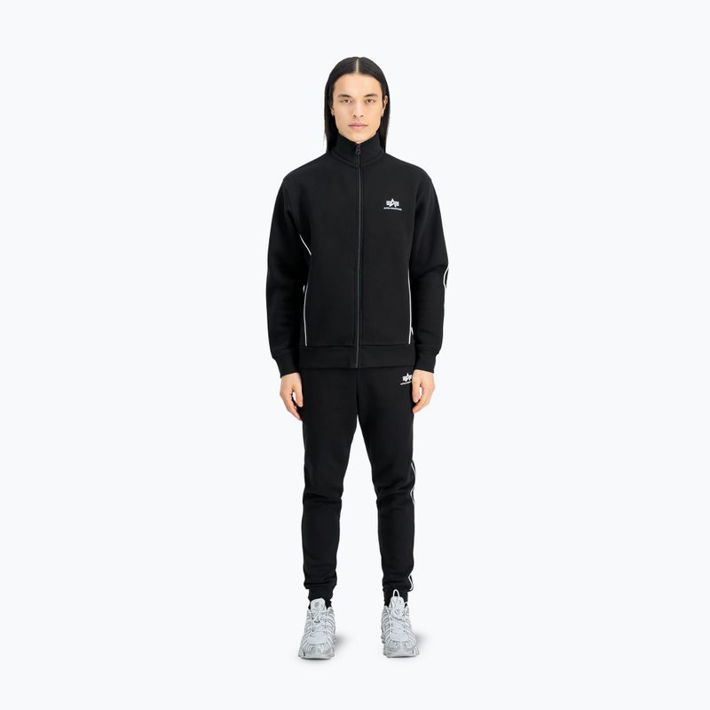 Alpha Industries Herren Track Small Logo Jogger Hose schwarz 2