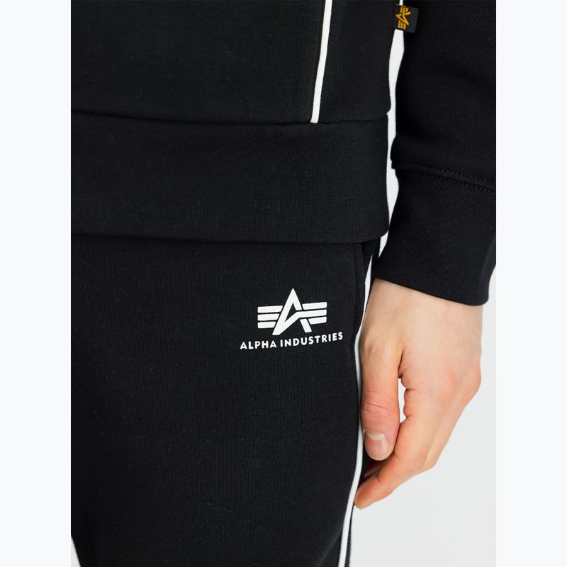Alpha Industries Herren Track Small Logo Jogger Hose schwarz 5