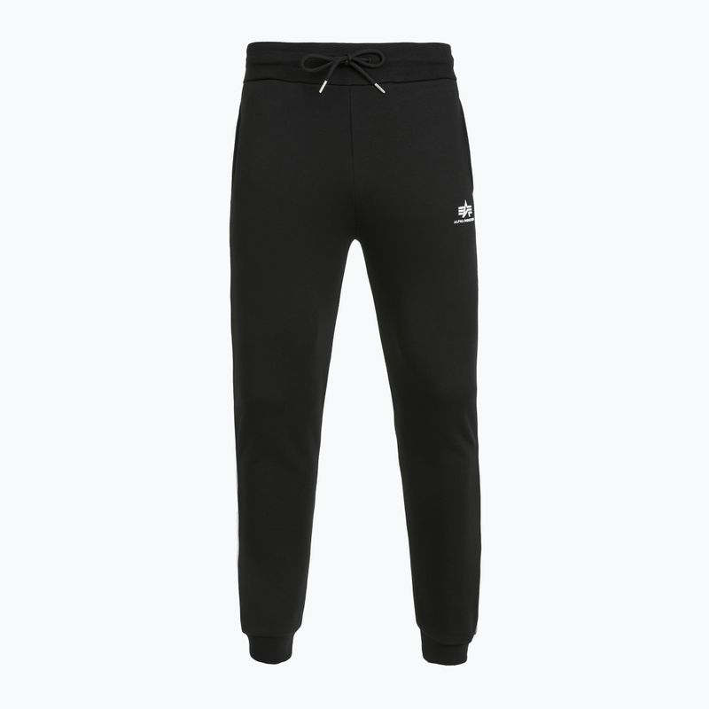 Alpha Industries Herren Track Small Logo Jogger Hose schwarz 7