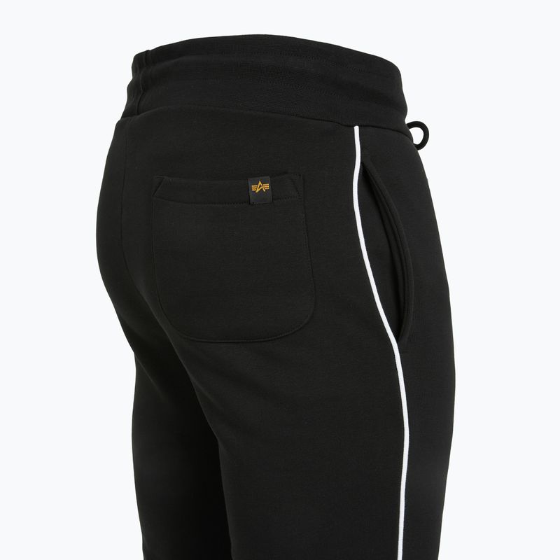 Alpha Industries Herren Track Small Logo Jogger Hose schwarz 10