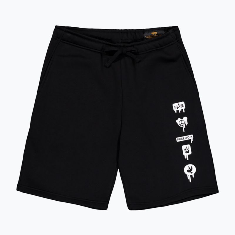 Alpha Industries Herren Freedom Jogger balck Shorts 7