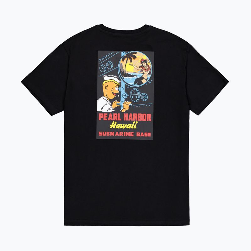 Alpha Industries Herren Pearl Harbor Back Print T-Shirt schwarz 8