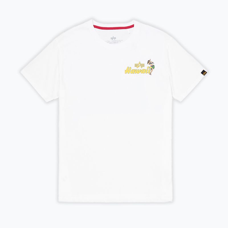 Alpha Industries Herren Pearl Harbor Back Print T-Shirt weiß 5