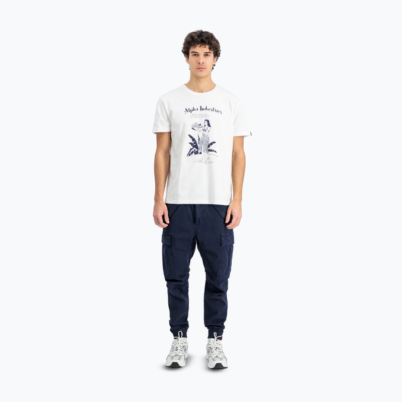 Alpha Industries Herren-T-Shirt Hawaii weiß 2