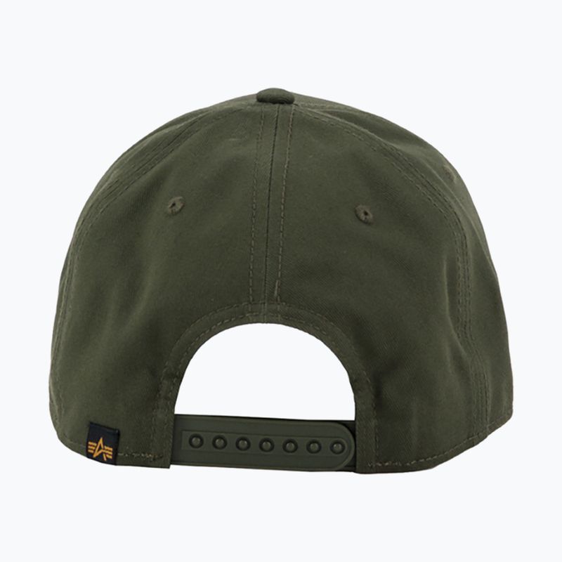 Alpha Industries Crew Camo dunkel oliv Baseballkappe 2