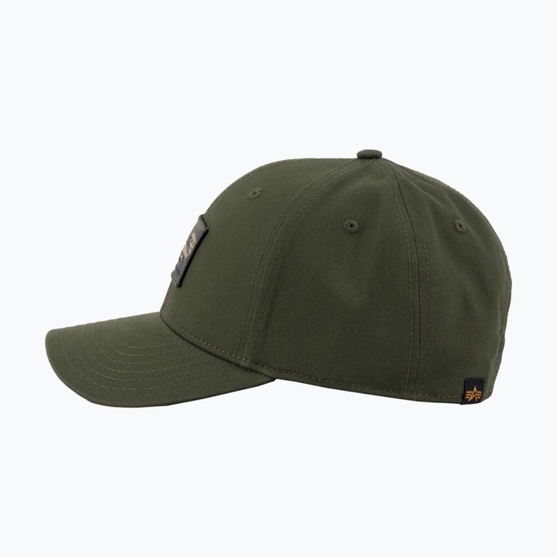 Alpha Industries Crew Camo dunkel oliv Baseballkappe 4