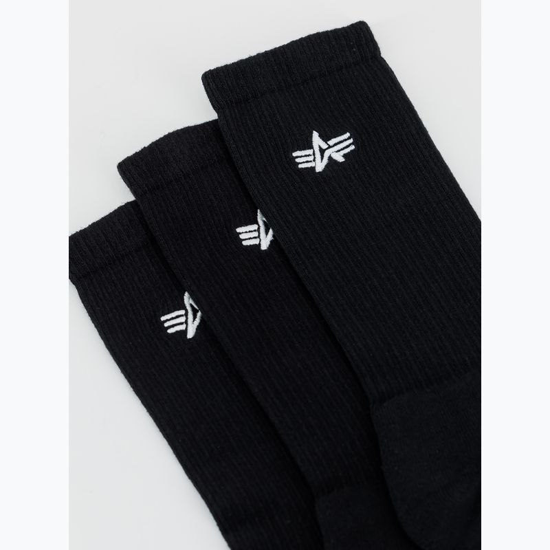 Alpha Industries Herrensocken Basic 3 Paar schwarz 3