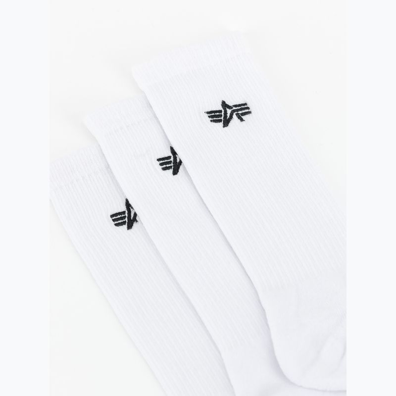 Alpha Industries Herrensocken Basic 3 Paar weiß 3