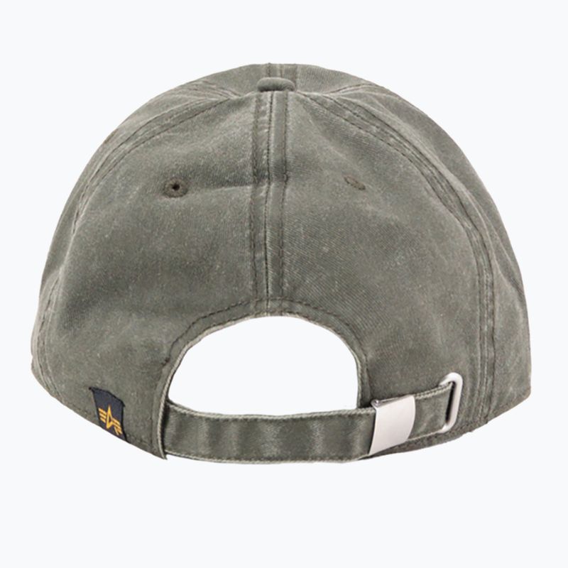 Basecap Alpha Industries Acid Logo dark olive 2