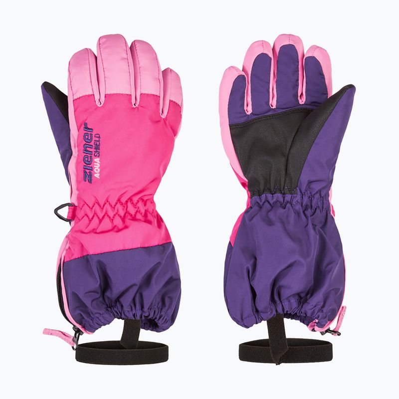 Skihandschuhe Kinder ZIENER Levio As Minis dark purple