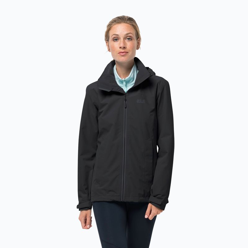 Jack Wolfskin Damen Hardshelljacke Evandale schwarz 1111191_6000