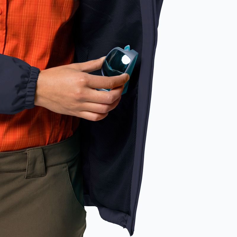 Jack Wolfskin Stormy Point Damen Regenjacke navy blau 1111201_1910 3