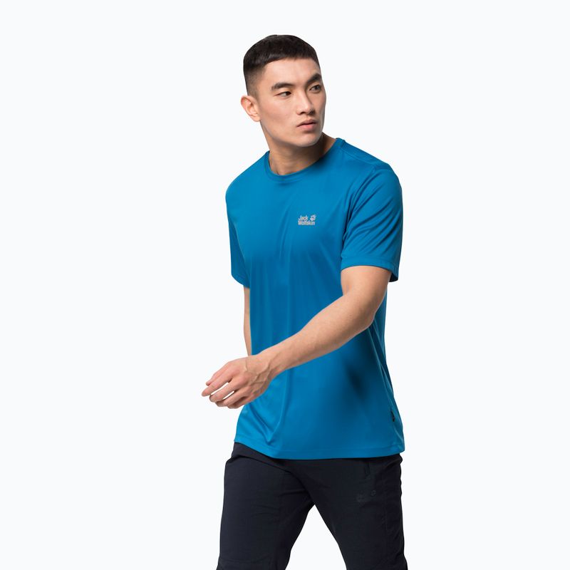 Jack Wolfskin Herren-Trekking-T-Shirt Tech blau 1807071_1361