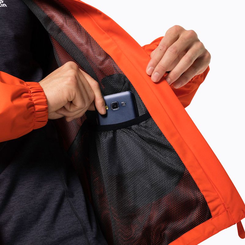 Jack Wolfskin Herren Stormy Point Regenjacke orange 1111141_3017 4