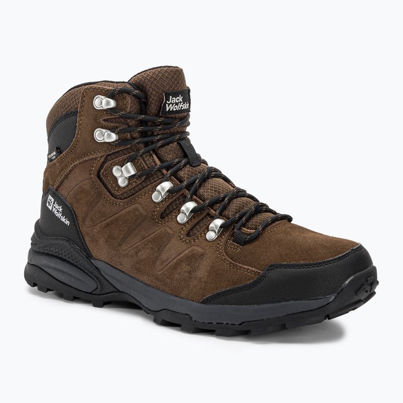 Jack Wolfskin Refugio Texapore Mid braun/phantom Herren-Trekkingstiefel