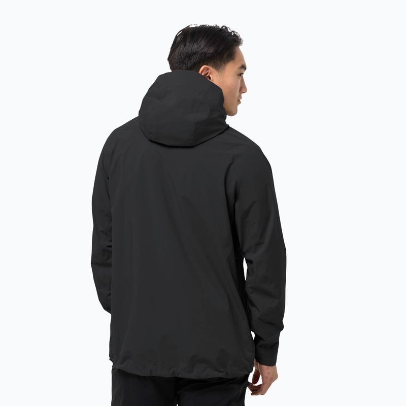 Jack Wolfskin Herren Hardshell Jacke Highest Peak schwarz 1115131_6000 2