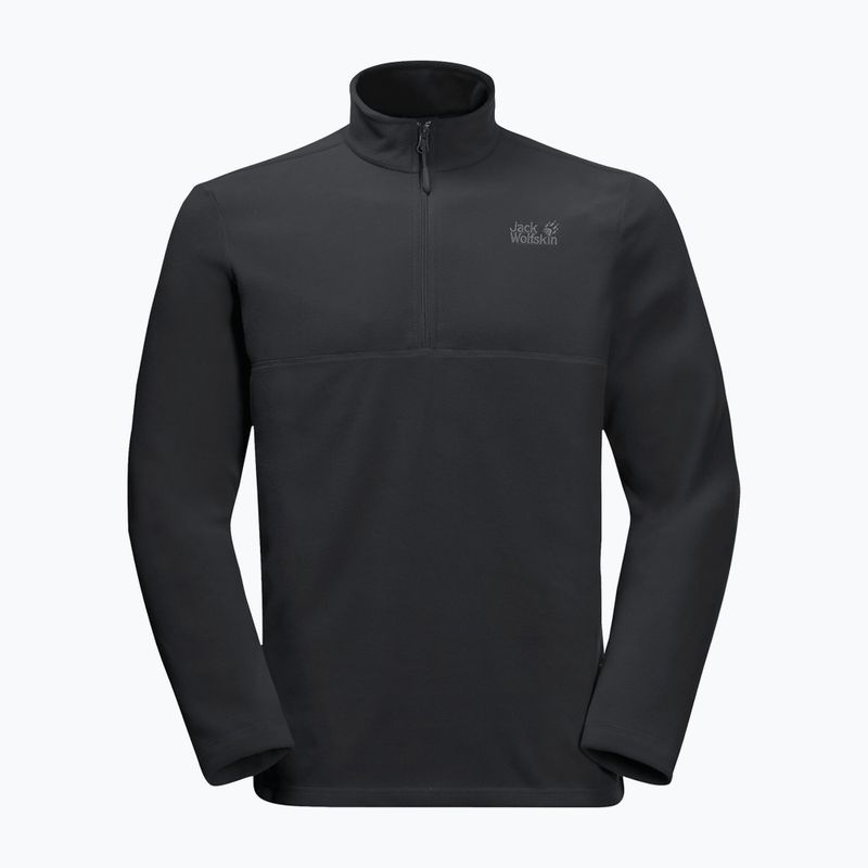 Jack Wolfskin Herren Fleece-Sweatshirt Gecko schwarz 1709521_6000