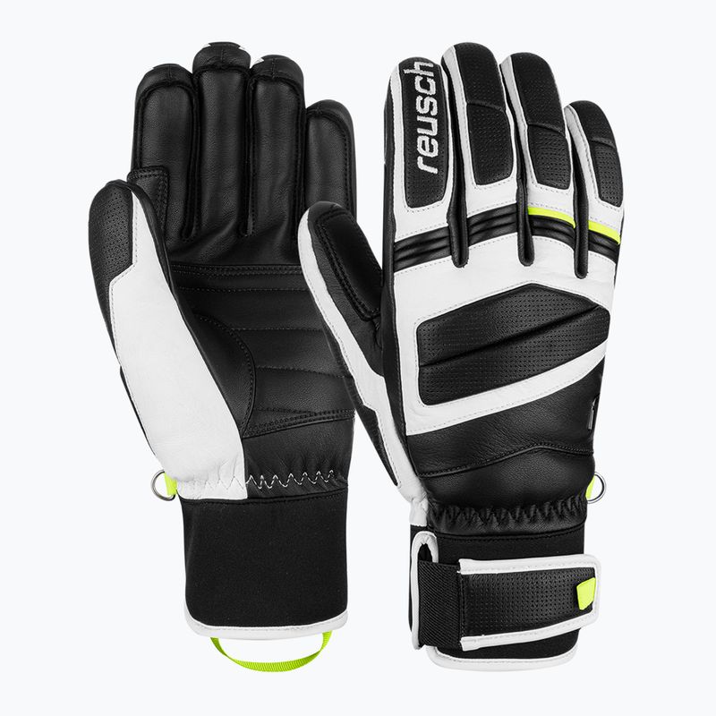 Skihandschuhe Reusch Master Pro black/white/safety yellow 2