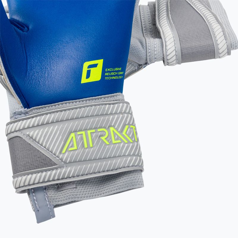 Reusch Attrakt Gold X 6006 grau-blaue Torwarthandschuhe 5270945-6006-9.5 4