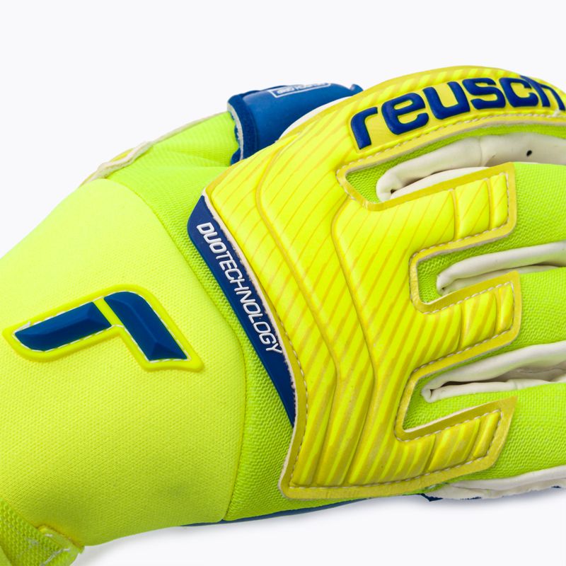 Reusch Attrakt Duo Torwarthandschuhe gelb-blau 5270055 3
