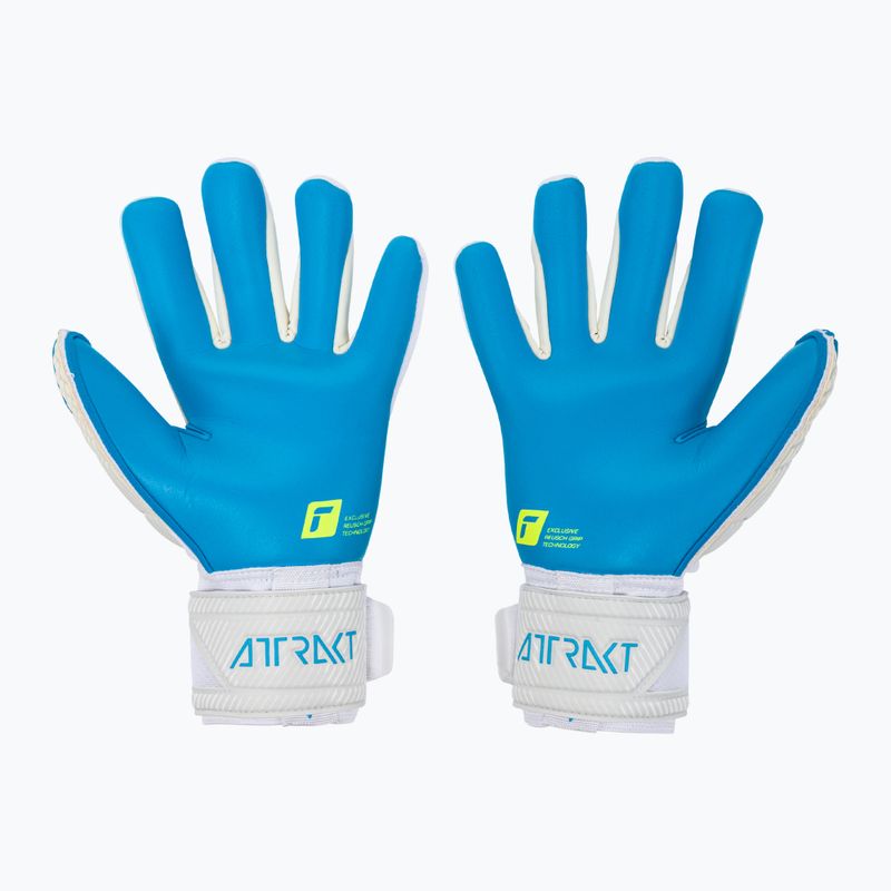 Reusch Attrakt Aqua blau-weiße Torwarthandschuhe 5270439 2